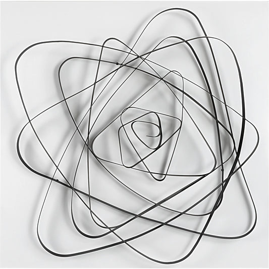 Nucleus Wall Decor by Uttermost in matte white. Made from iron 100% in a modern style.