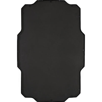 Casmus Wall Mirror by Uttermost in matte black. Made from iron, glass, mdf in a transitional style.
