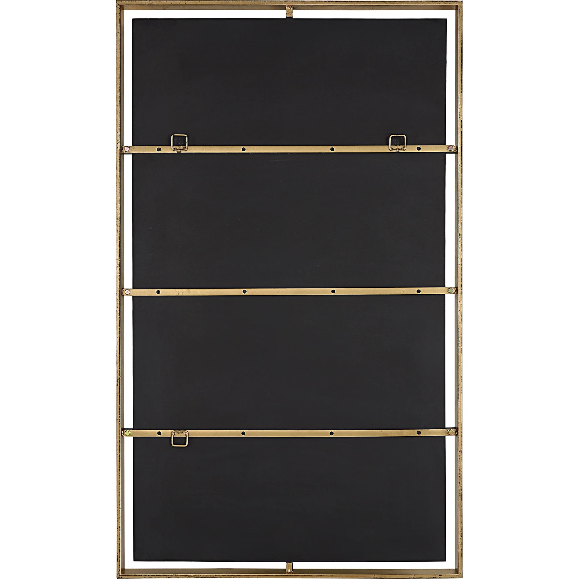 Egon Wall Mirror by Uttermost in gold. Made from iron, glass, mdf in a traditional style.
