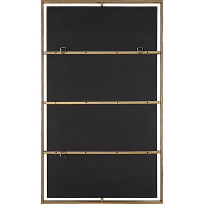 Egon Wall Mirror by Uttermost in gold. Made from iron, glass, mdf in a traditional style.