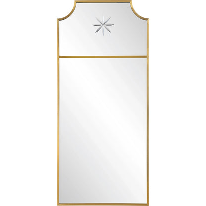 Caddington Mirror by Uttermost in brass. Made from stainless steel, glass, mdf in a transitional style.