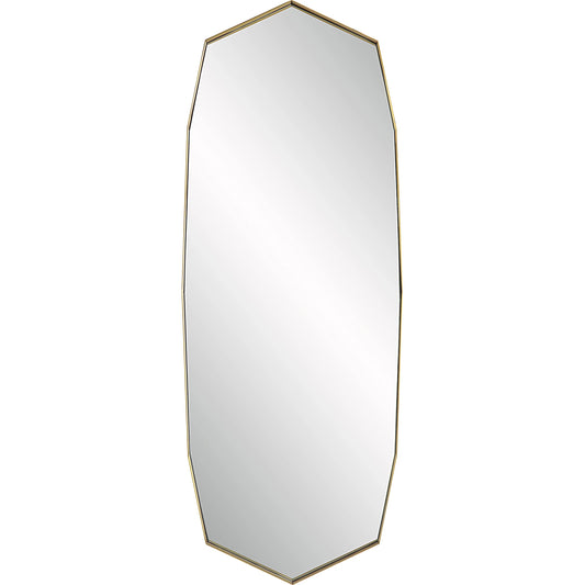 Vault Mirror by Uttermost in brass. Made from stainless steel, mdf, glass in a modern style.
