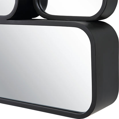 Canute Mirror by Uttermost in gold. Made from mirror, mdf, iron in a modern style.