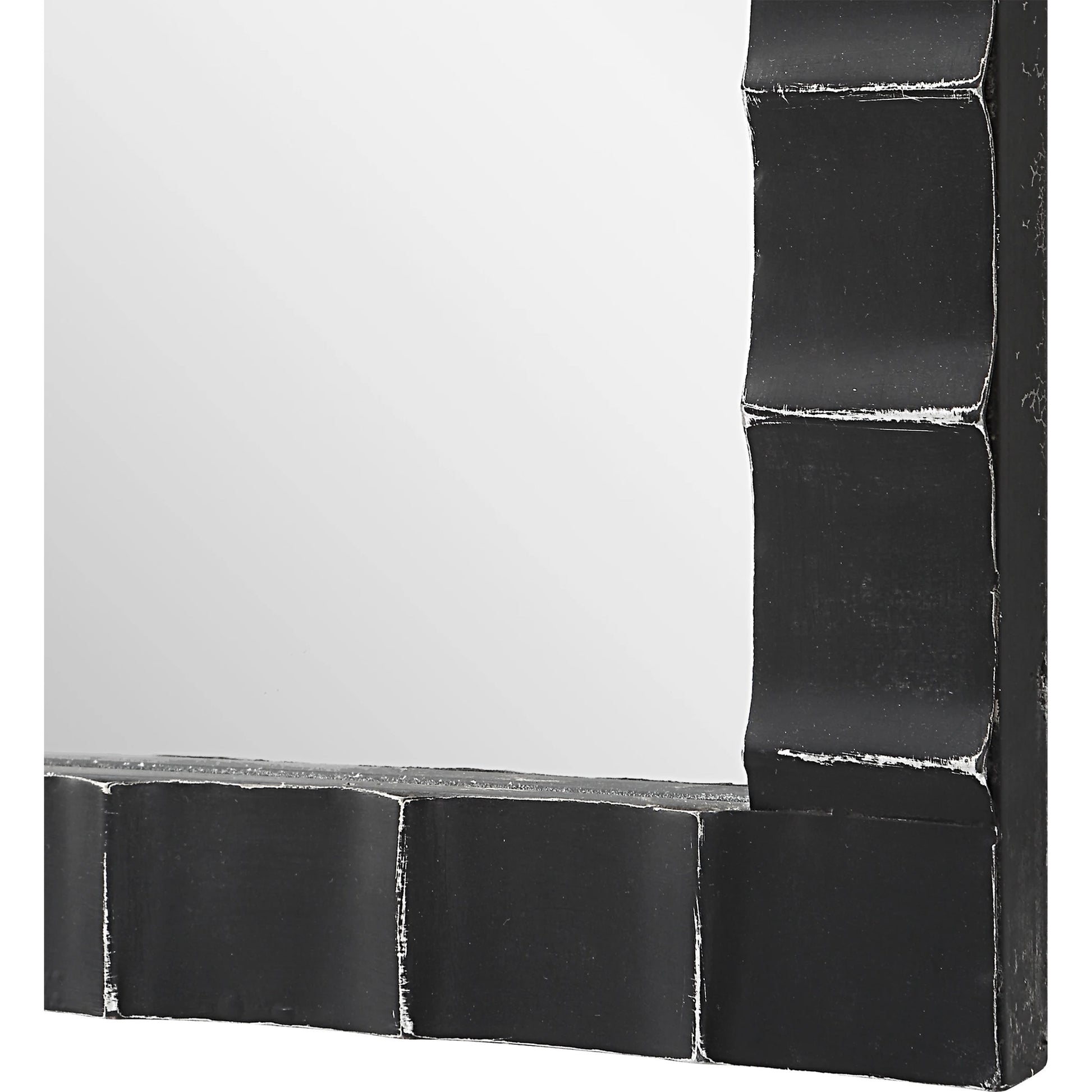 Dandridge Industrial Mirror by Uttermost in silver. Made from mdf, iron, mirror in a modern style.
