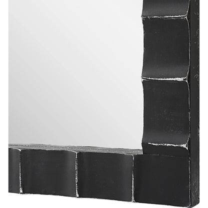 Dandridge Industrial Mirror by Uttermost in silver. Made from mdf, iron, mirror in a modern style.