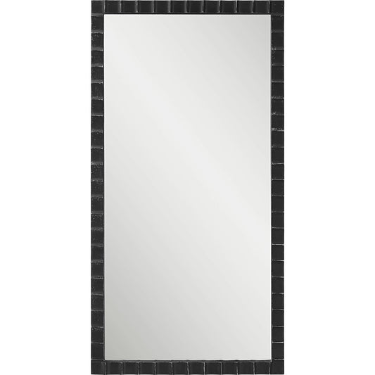 Dandridge Industrial Mirror by Uttermost in silver. Made from mdf, iron, mirror in a modern style.