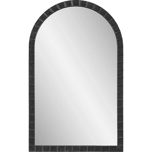 Dandridge Arch Mirror by Uttermost in silver. Made from mdf, mirror, iron in a modern style.