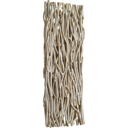 Gathered Bleached Wall Decor by Uttermost in teak. Made from teak branch in a modern style.