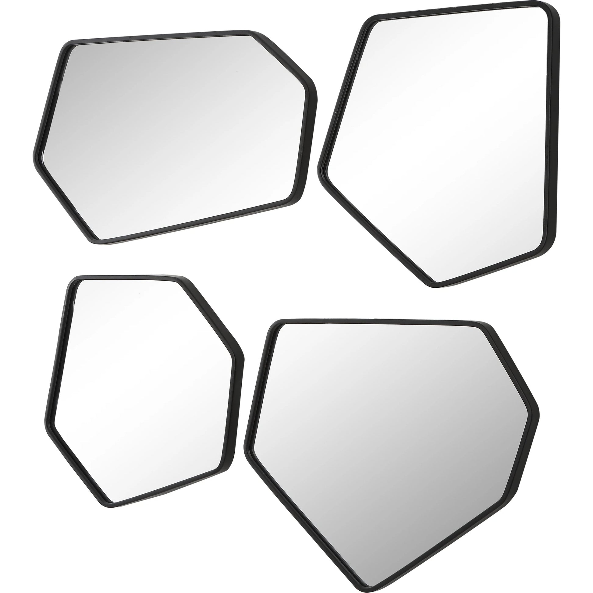 Linneah Mirrors by Uttermost in black. Made from mirror, iron, mdf in a modern style.