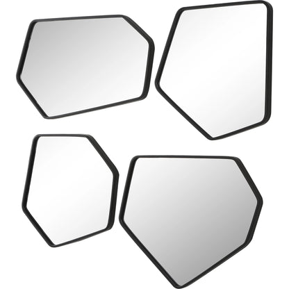 Linneah Mirrors by Uttermost in black. Made from mirror, iron, mdf in a modern style.