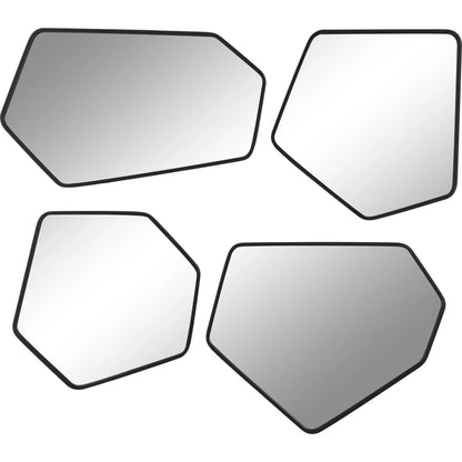 Linneah Mirrors by Uttermost in black. Made from mirror, iron, mdf in a modern style.