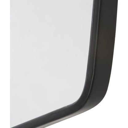 Linneah Mirrors by Uttermost in black. Made from mirror, iron, mdf in a modern style.