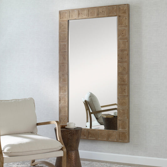 Ranahan Mirror by Uttermost in light white wash. Made from mdf, firwood mirror in a modern style.