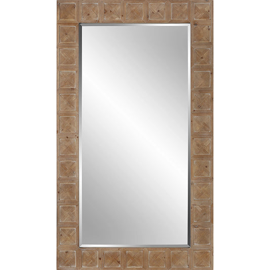 Ranahan Mirror by Uttermost in light white wash. Made from mdf, firwood mirror in a modern style.