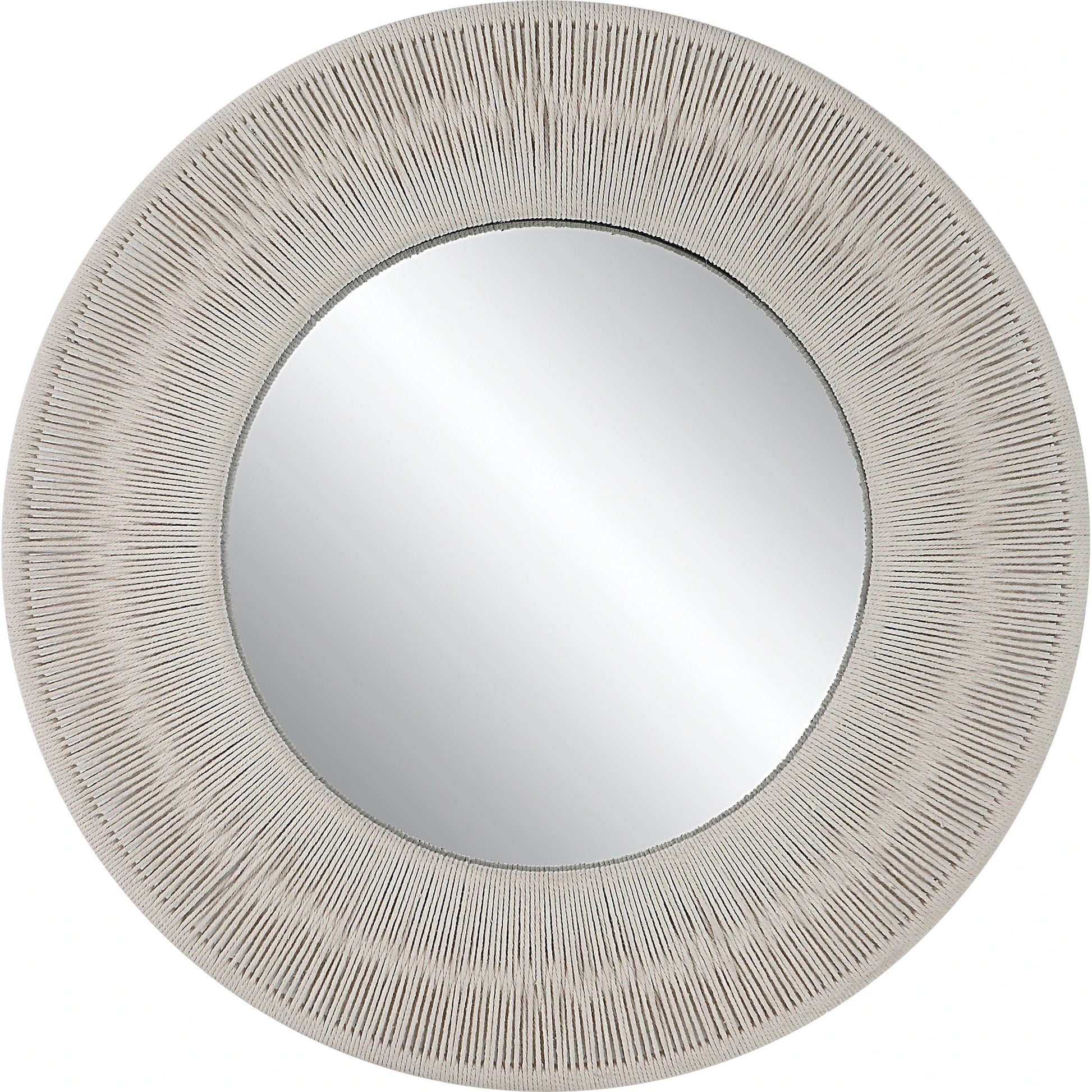 Sailor's Knot Mirror by Uttermost. Made from mirror, iron, rope, mdf in a modern style.
