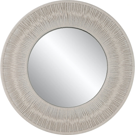 Sailor's Knot Mirror by Uttermost. Made from mirror, iron, rope, mdf in a modern style.