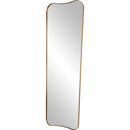 Belvoir Large Mirror by Uttermost in brass. Made from stainless steel, mdf, glass in a modern style.