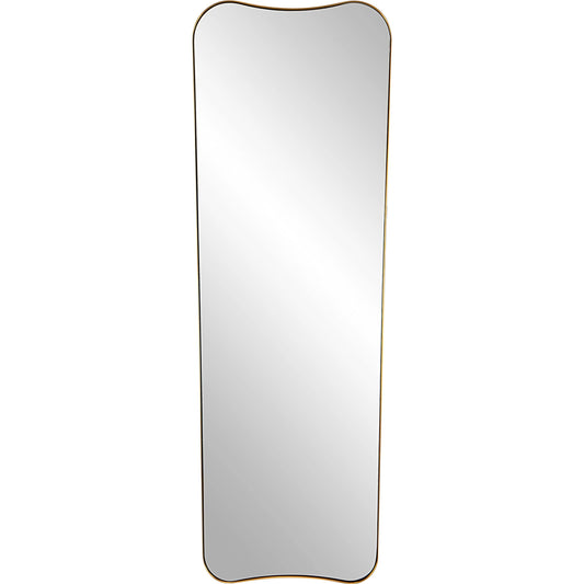 Belvoir Large Mirror by Uttermost in brass. Made from stainless steel, mdf, glass in a modern style.