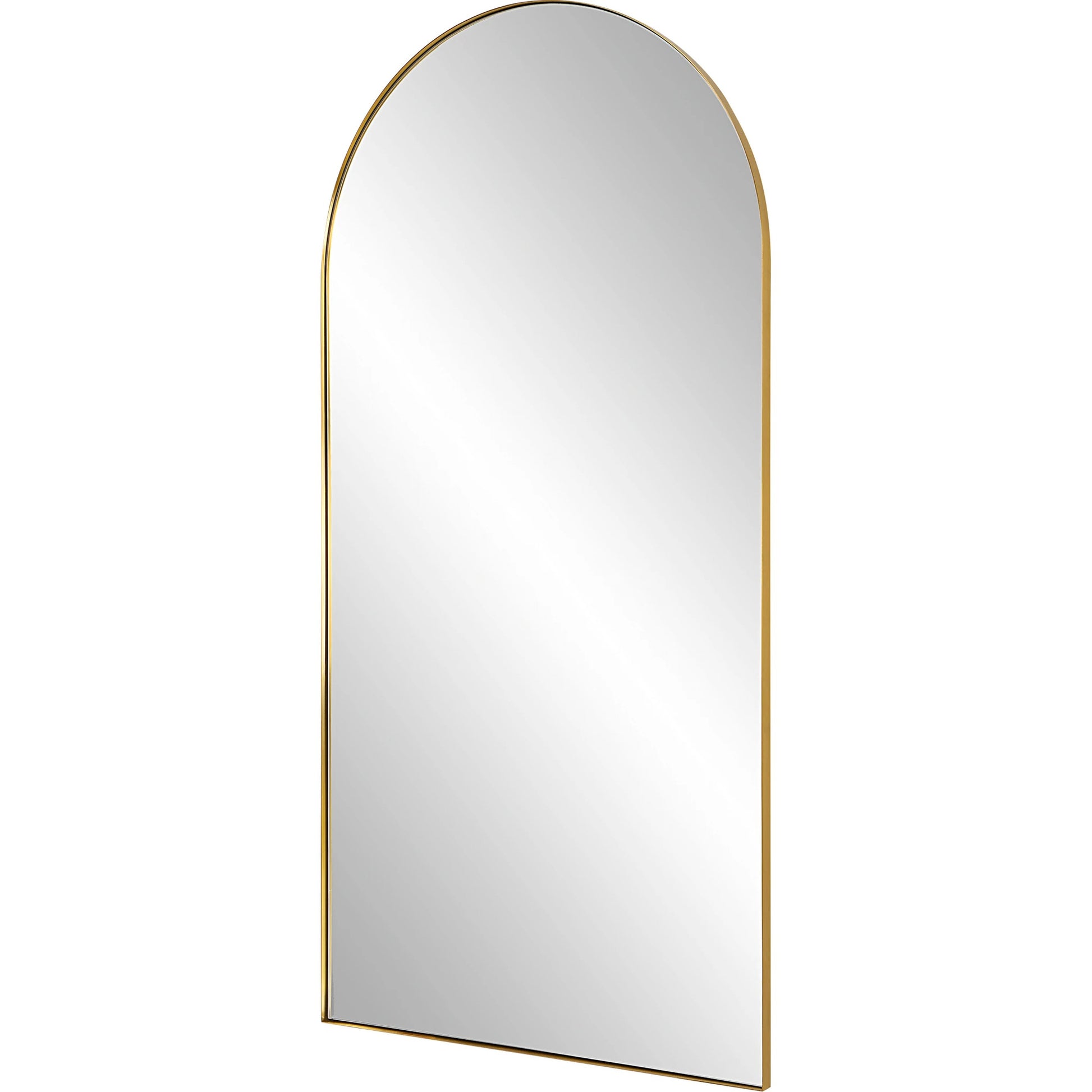 Crosley Antique Arch Mirror by Uttermost in brass. Made from stainless steel, mdf, glass in a modern style.