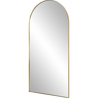 Crosley Antique Arch Mirror by Uttermost in brass. Made from stainless steel, mdf, glass in a modern style.