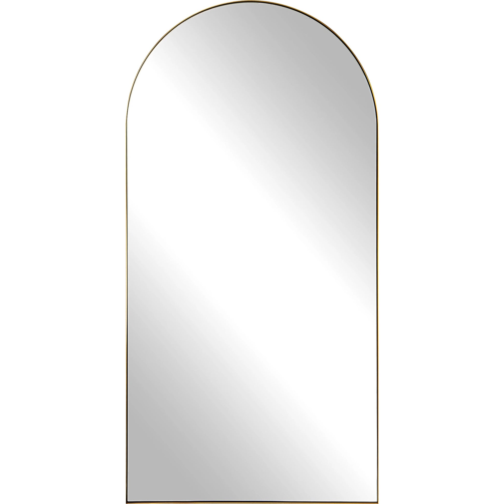 Crosley Antique Arch Mirror by Uttermost in brass. Made from stainless steel, mdf, glass in a modern style.