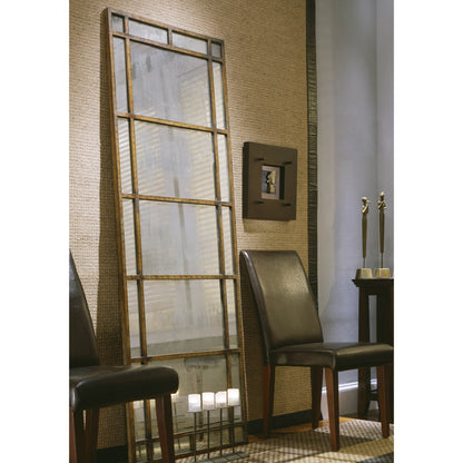 Avidan Mirror by Uttermost in gold. Made from metal in a modern style.