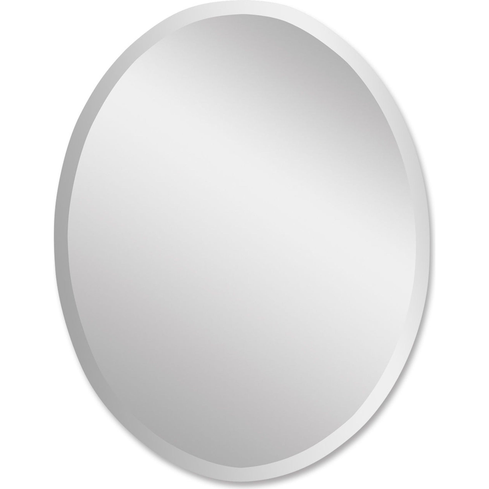 Frameless Vanity Oval Mirror by Uttermost. Made from glass in a modern style.
