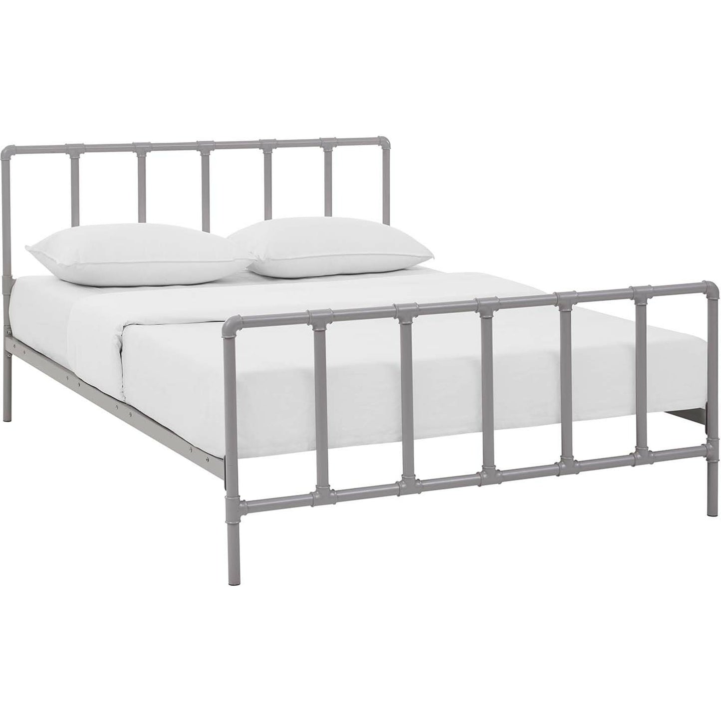 028 S-292394 | Primary Silo | Penelope Bed by Evans & Londeen. Made from powder coated steel frame in a rustic style.