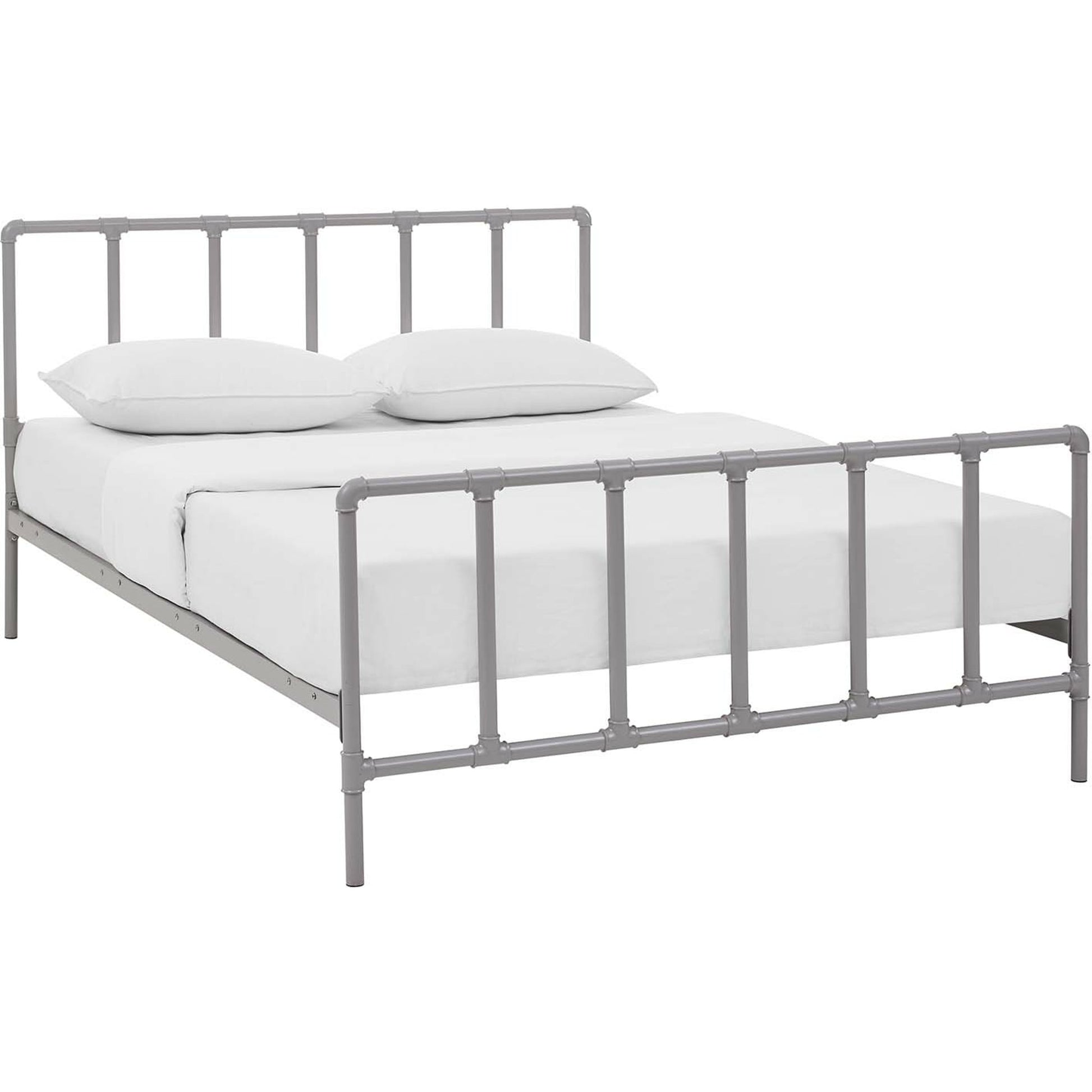 Penelope Bed by Evans & Londeen. Made from powder coated steel frame in a rustic style.