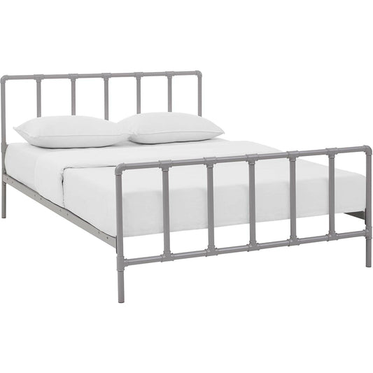 Penelope Bed by Evans & Londeen. Made from powder coated steel frame in a rustic style.