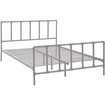 Penelope Bed by Evans & Londeen. Made from powder coated steel frame in a rustic style.