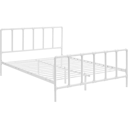 Penelope Bed by Evans & Londeen. Made from powder coated steel frame in a rustic style.
