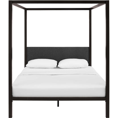 Hopedale Canopy Bed Frame by Evans & Londeen. Made from powder coated steel frame, inner size 60*81in(width is outer size ), bed weight capacity:1323 lbs in a modern style.