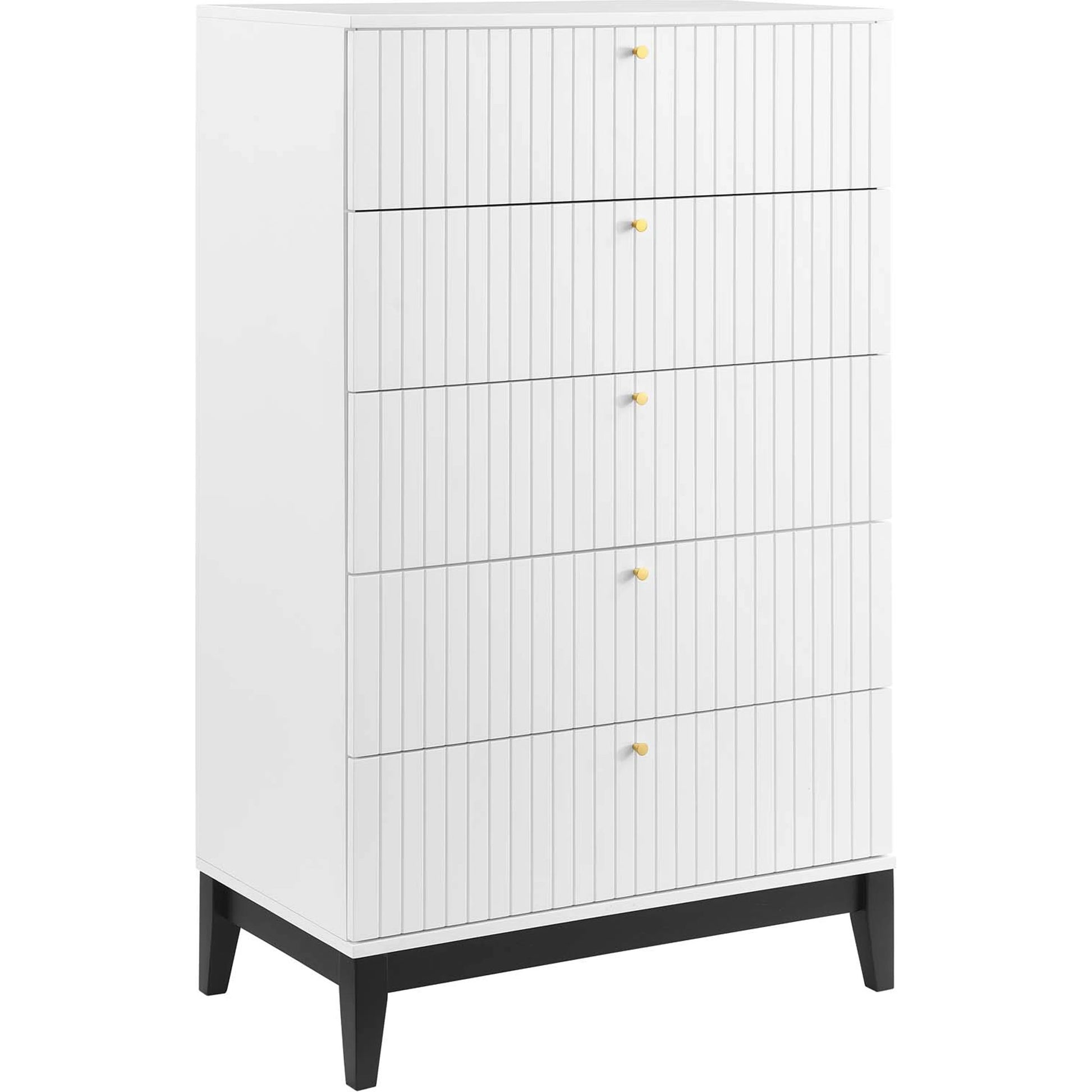 Day Chest by Evans & Londeen in white. Made from mdf board, rubberwood in a modern style.