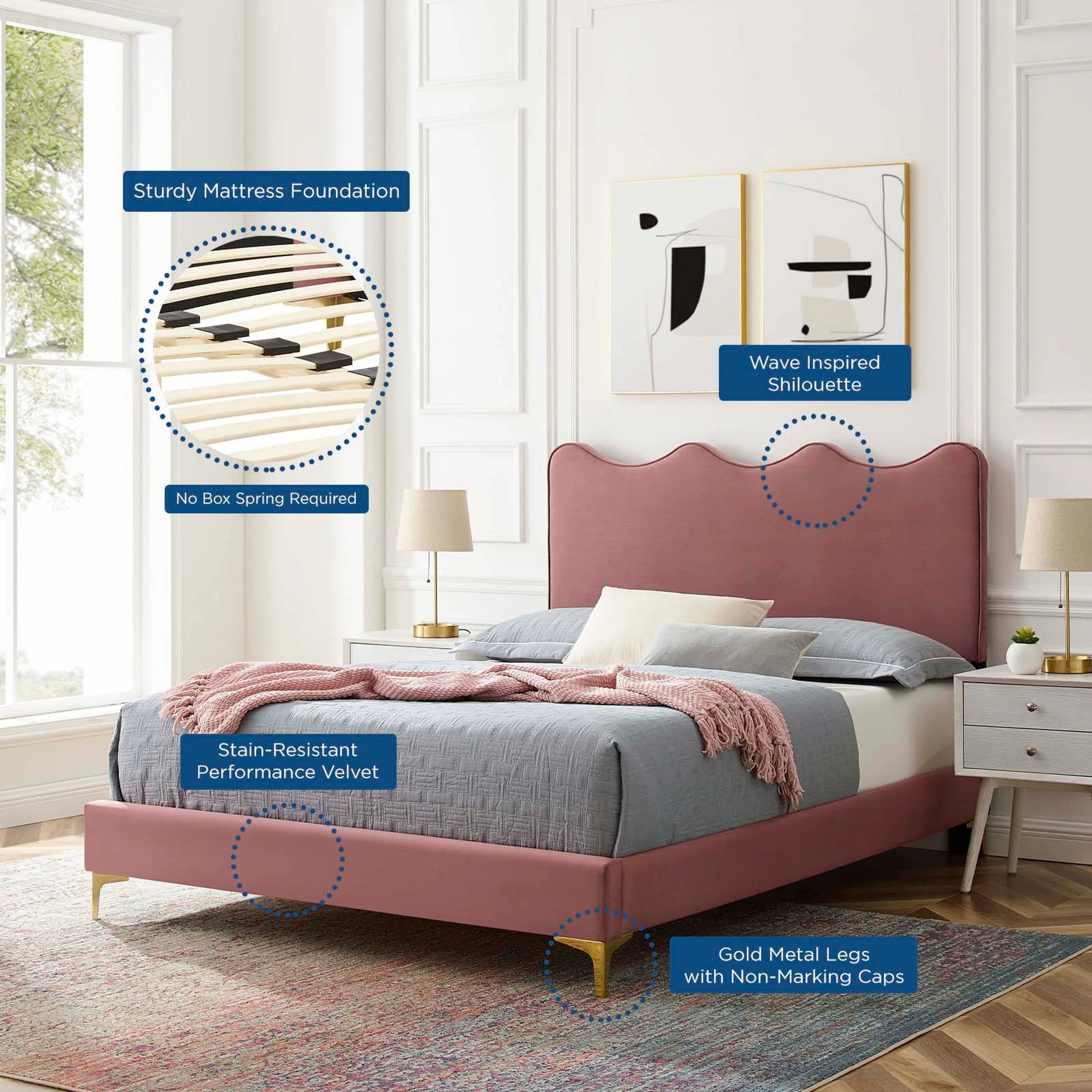Cabarrus Platform Bed by Evans & Londeen. Made from unique in a modern style.