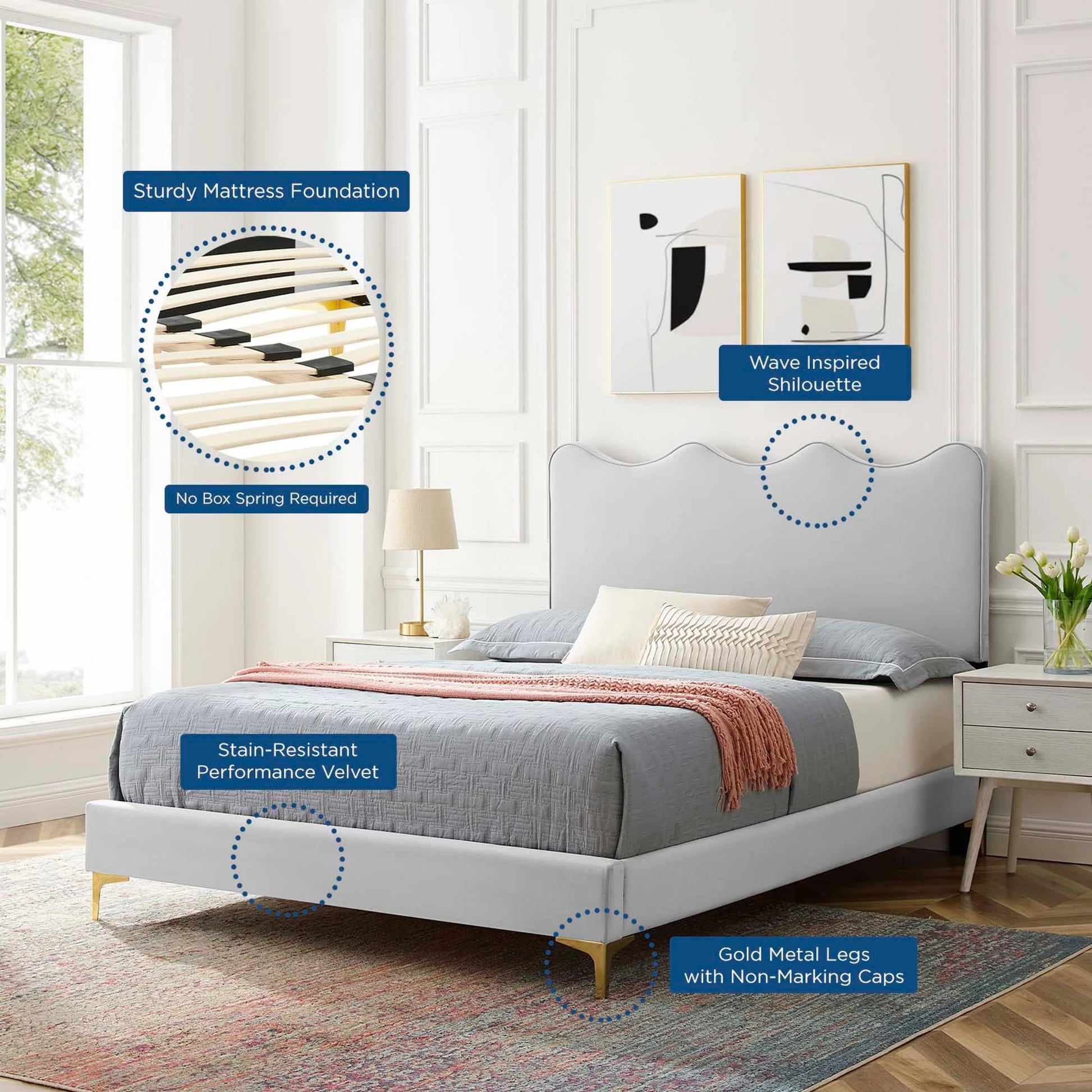 Cabarrus Platform Bed by Evans & Londeen. Made from unique in a modern style.