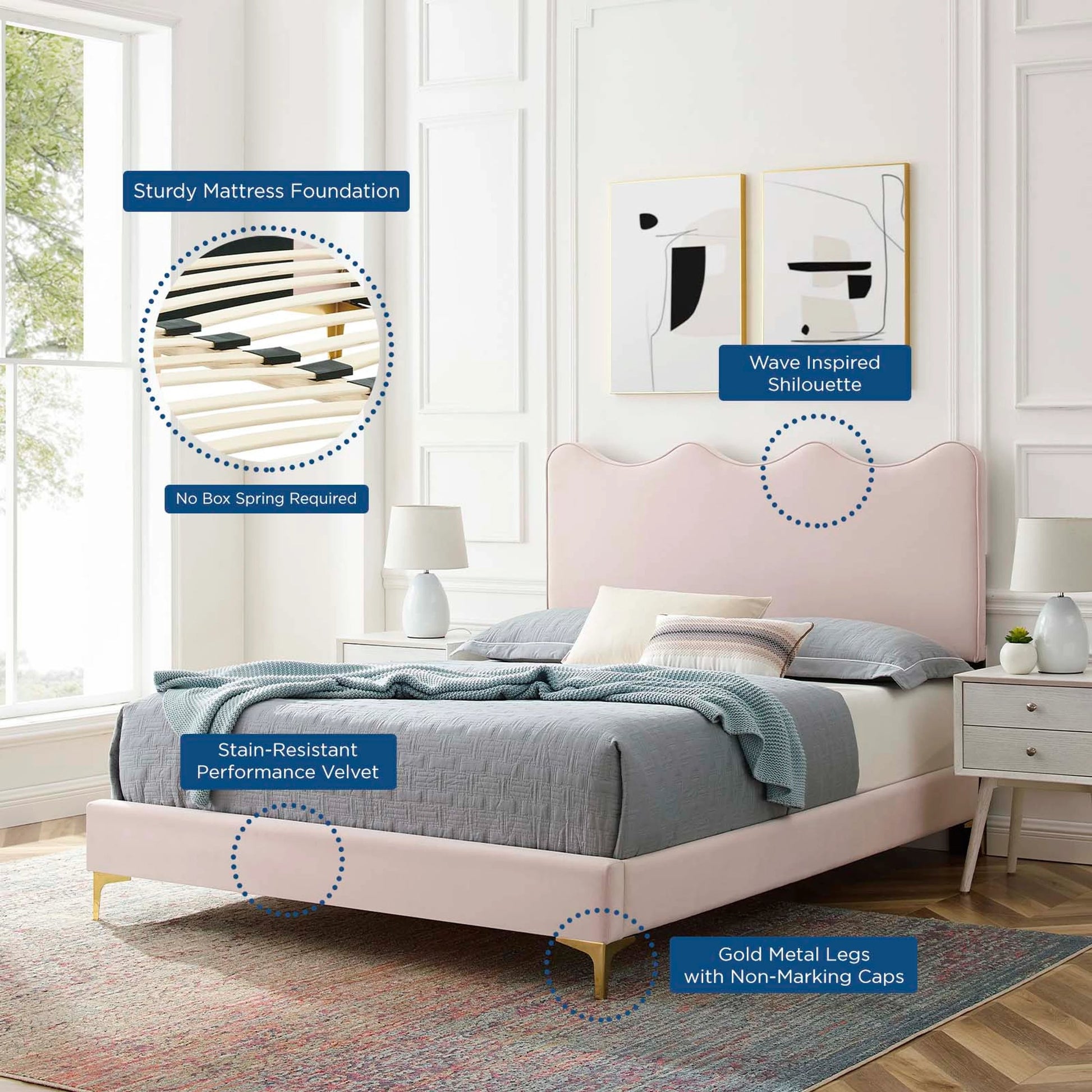 Cabarrus Platform Bed by Evans & Londeen. Made from unique in a modern style.