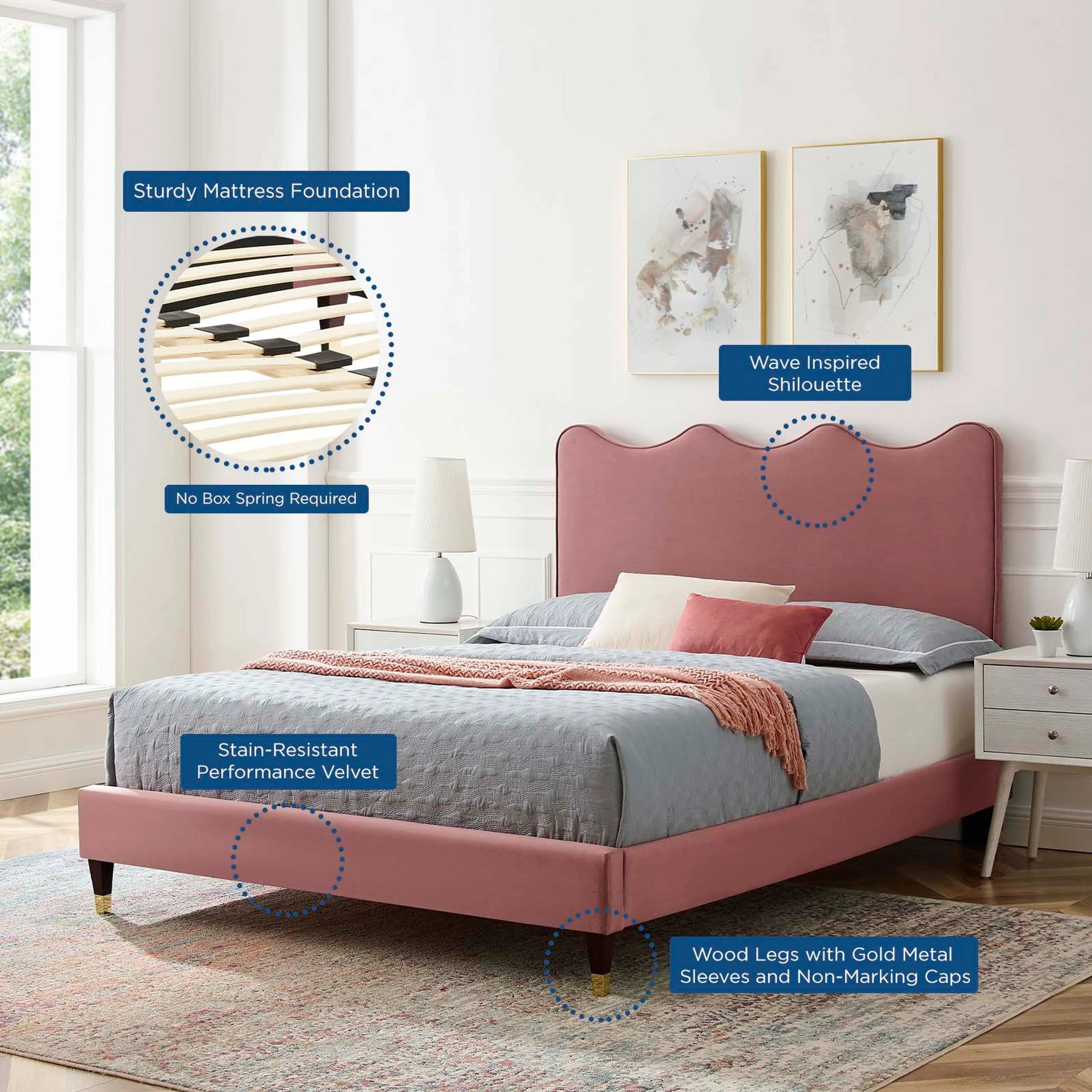Cabarrus Platform Bed by Evans & Londeen. Made from unique in a modern style.