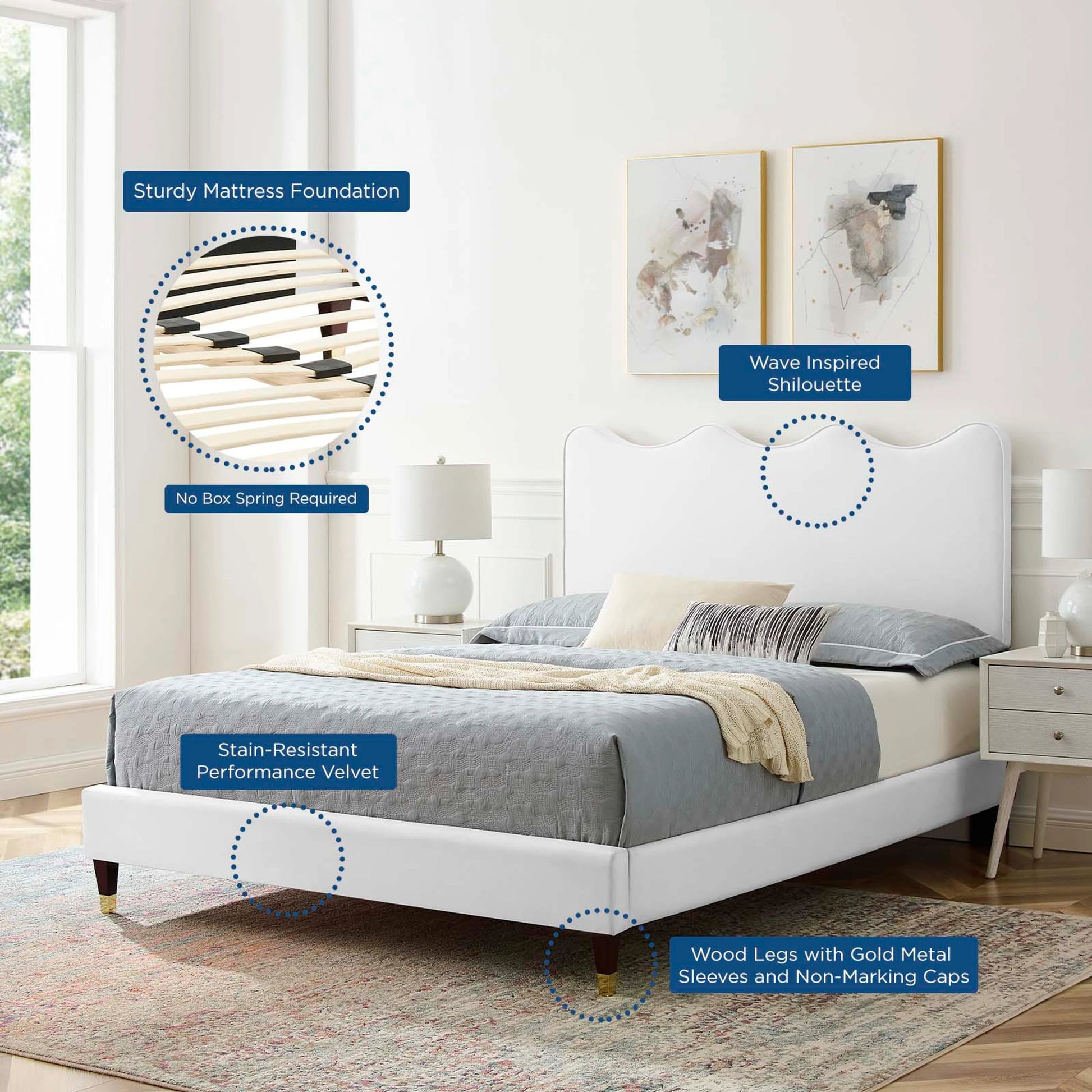 Cabarrus Platform Bed by Evans & Londeen. Made from unique in a modern style.