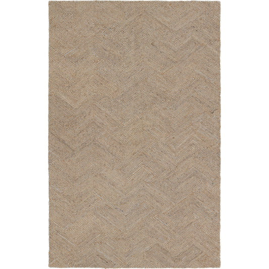 Mercia MRC03 Rug by Jaipur Living in tan, gray. Made from 50% jute, 50% wool in a unique style.