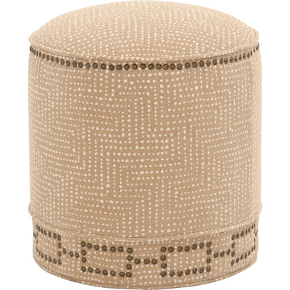 Marlow Ottoman by Essentials For Living in bisque and bisque french linen. Made from 100% french linen in a transitional style.