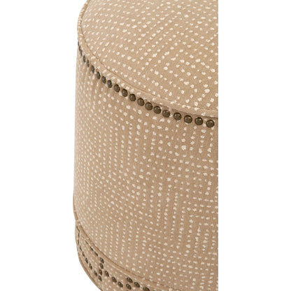 Marlow Ottoman by Essentials For Living in bisque and bisque french linen. Made from 100% french linen in a transitional style.