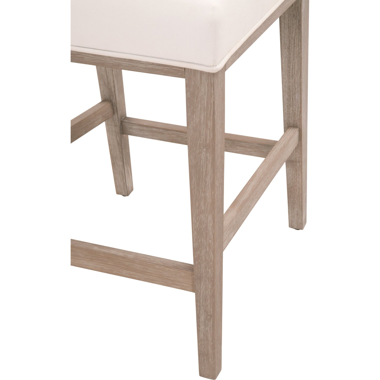 001 SR-789390 | Closeup | Martin Counter Stool (Set of 2) by Essentials For Living. Made from solid acacia, 98% polyester, 2% nylon in a transitional style.