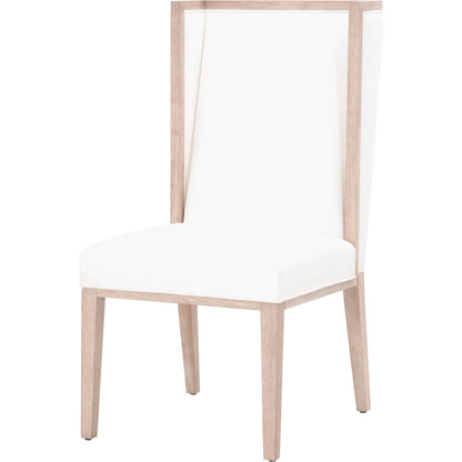 Martin Wing Back Chair (Set of 2) by Essentials For Living in gray. Made from solid rubberwood, solid pine, 98% polyester, 2% nylon in a modern style.