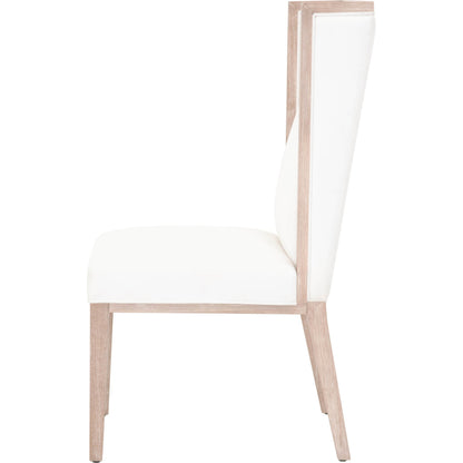 Martin Wing Back Chair (Set of 2) by Essentials For Living in gray. Made from solid rubberwood, solid pine, 98% polyester, 2% nylon in a modern style.