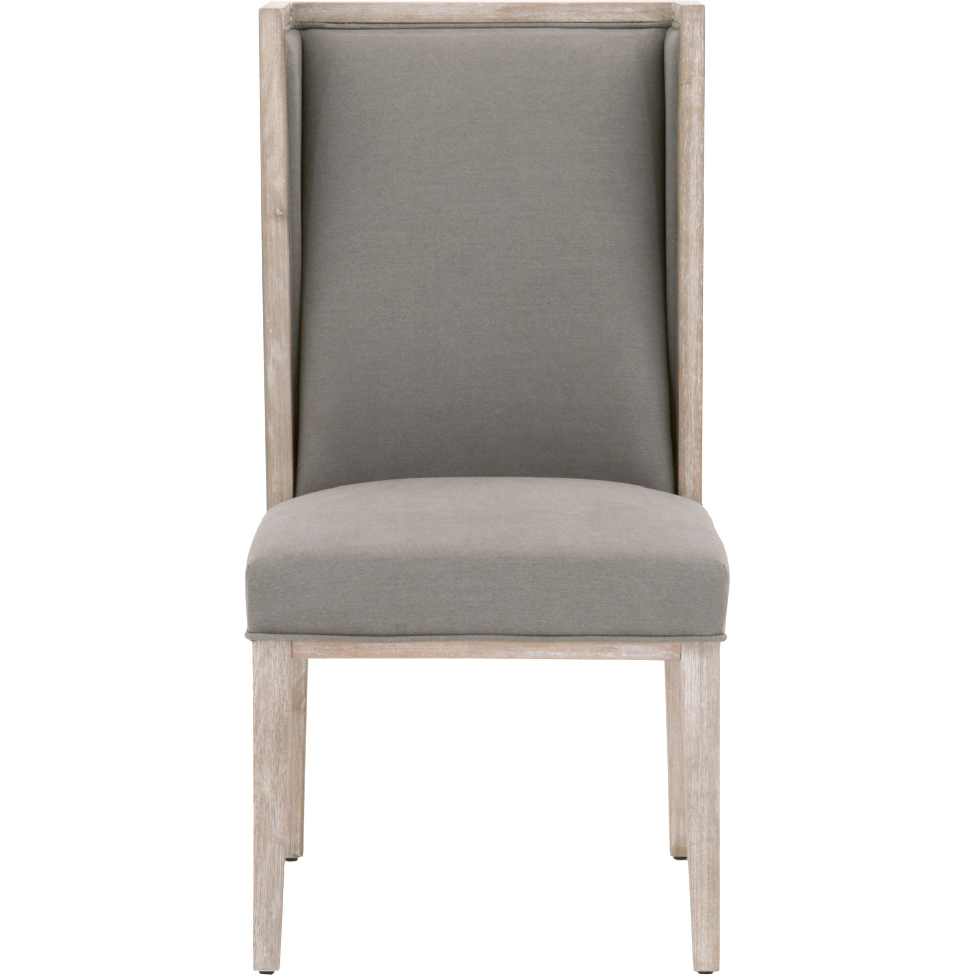 Martin Wing Back Chair (Set of 2) by Essentials For Living in gray. Made from solid rubberwood, solid pine, 98% polyester, 2% nylon in a modern style.