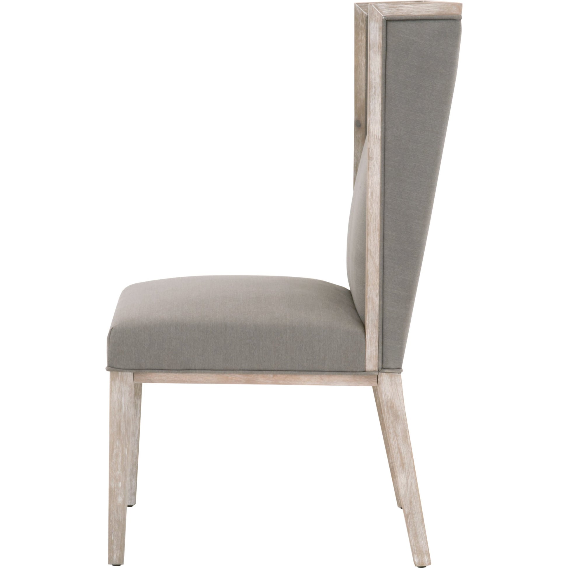 Martin Wing Back Chair (Set of 2) by Essentials For Living in gray. Made from solid rubberwood, solid pine, 98% polyester, 2% nylon in a modern style.