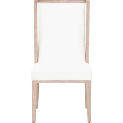 Martin Wing Back Chair (Set of 2) by Essentials For Living in gray. Made from solid rubberwood, solid pine, 98% polyester, 2% nylon in a modern style.