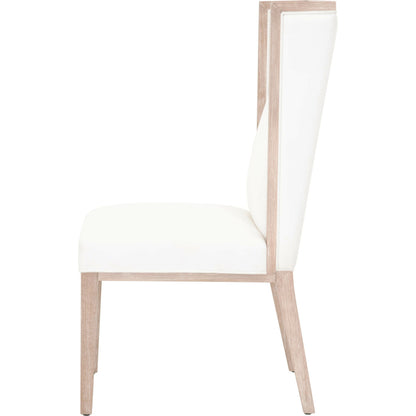 Martin Wing Back Chair (Set of 2) by Essentials For Living in gray. Made from solid rubberwood, solid pine, 98% polyester, 2% nylon in a modern style.