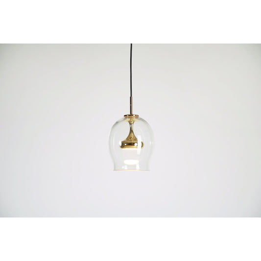 Moai Pendant by Seed Design. Made from steel, clear glass in a modern style.